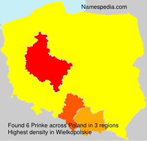 Surname Prinke in Poland