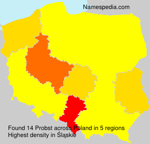 Surname Probst in Poland Surname Probst in Poland