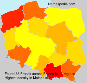 Surname Procak in Poland Surname Procak in Poland