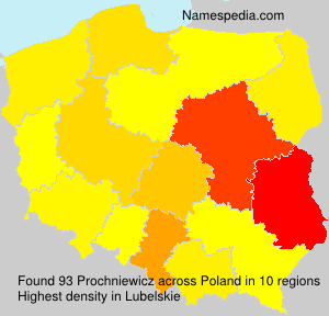 Surname Prochniewicz in Poland Surname Prochniewicz in Poland