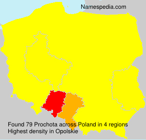 Surname Prochota in Poland Surname Prochota in Poland