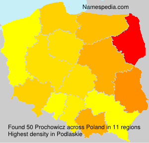 Surname Prochowicz in Poland Surname Prochowicz in Poland