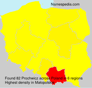 Surname Prochwicz in Poland Surname Prochwicz in Poland