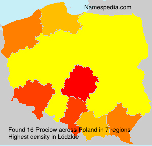 Surname Prociow in Poland Surname Prociow in Poland