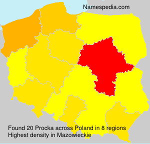 Surname Procka in Poland Surname Procka in Poland
