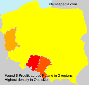 Surname Prodlik in Poland Surname Prodlik in Poland