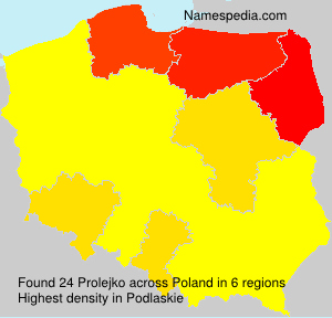 Surname Prolejko in Poland Surname Prolejko in Poland