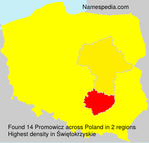 Surname Promowicz in Poland Surname Promowicz in Poland