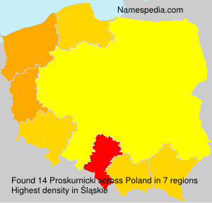 Surname Proskurnicki in Poland