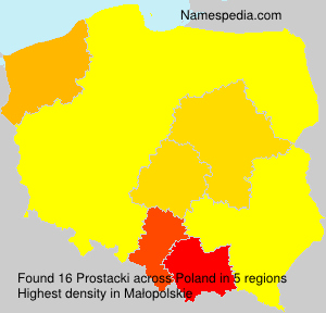 Surname Prostacki in Poland Surname Prostacki in Poland