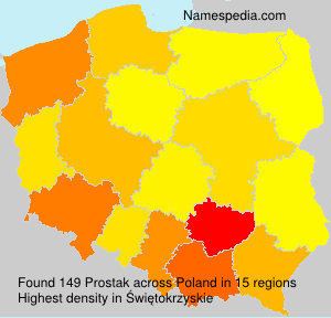 Surname Prostak in Poland Surname Prostak in Poland