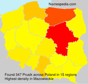 Surname Prusik in Poland Surname Prusik in Poland