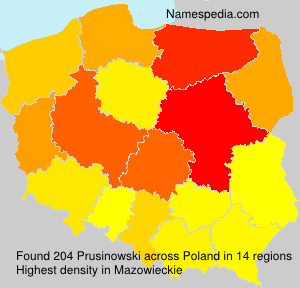 Surname Prusinowski in Poland Surname Prusinowski in Poland