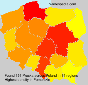 Surname Pruska in Poland Surname Pruska in Poland