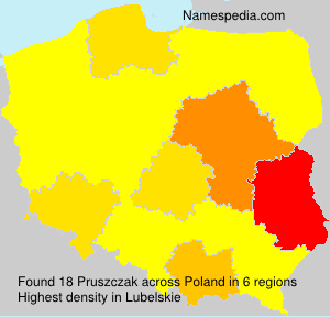 Surname Pruszczak in Poland Surname Pruszczak in Poland