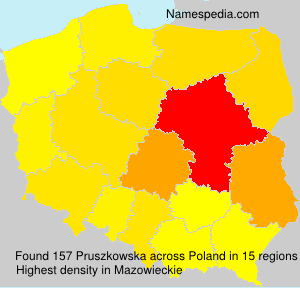 Surname Pruszkowska in Poland Surname Pruszkowska in Poland