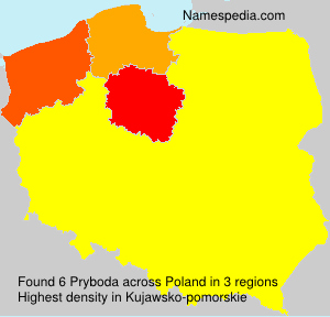Surname Pryboda in Poland Surname Pryboda in Poland