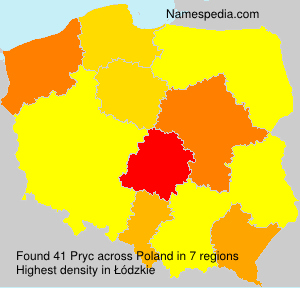 Surname Pryc in Poland Surname Pryc in Poland