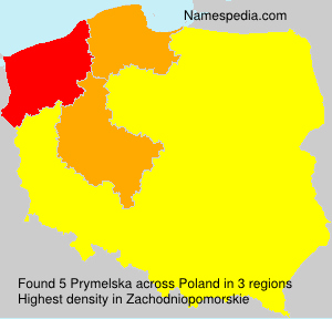 Surname Prymelska in Poland Surname Prymelska in Poland
