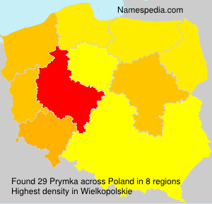 Surname Prymka in Poland