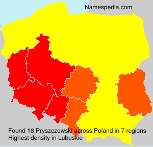 Surname Pryszczewski in Poland Surname Pryszczewski in Poland