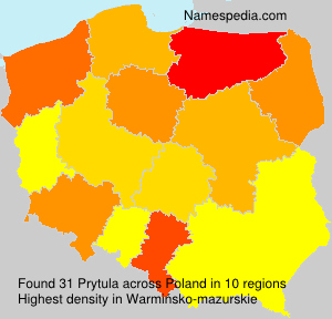 Surname Prytula in Poland Surname Prytula in Poland