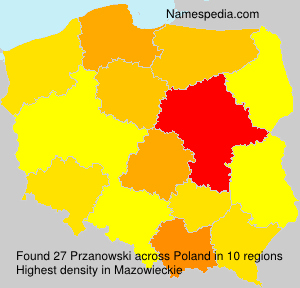 Surname Przanowski in Poland Surname Przanowski in Poland