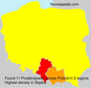 Surname Przebindowski in Poland Surname Przebindowski in Poland