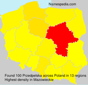 Surname Przedpelska in Poland