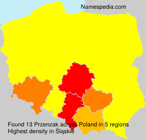 Surname Przenzak in Poland Surname Przenzak in Poland