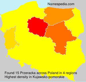 Surname Przeracka in Poland Surname Przeracka in Poland