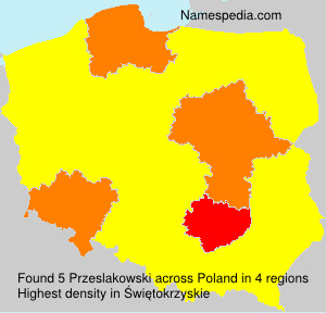 Surname Przeslakowski in Poland Surname Przeslakowski in Poland