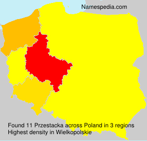 Surname Przestacka in Poland Surname Przestacka in Poland