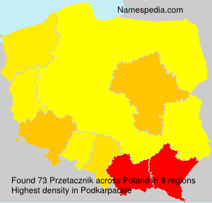 Surname Przetacznik in Poland Surname Przetacznik in Poland