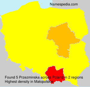 Surname Przezminska in Poland Surname Przezminska in Poland