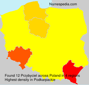 Surname Przybyciel in Poland Surname Przybyciel in Poland
