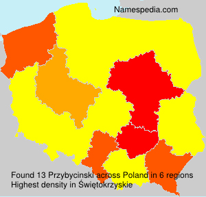 Surname Przybycinski in Poland Surname Przybycinski in Poland
