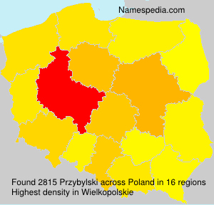 Surname Przybylski in Poland Surname Przybylski in Poland