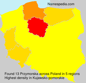 Surname Przymorska in Poland Surname Przymorska in Poland