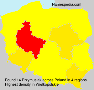 Surname Przymusiak in Poland Surname Przymusiak in Poland