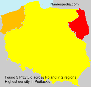 Surname Przytulo in Poland Surname Przytulo in Poland