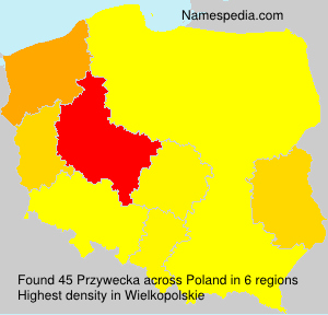 Surname Przywecka in Poland Surname Przywecka in Poland