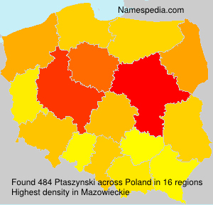 Surname Ptaszynski in Poland Surname Ptaszynski in Poland