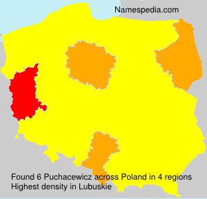 Surname Puchacewicz in Poland Surname Puchacewicz in Poland