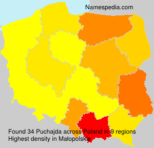 Surname Puchajda in Poland Surname Puchajda in Poland