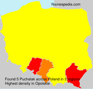 Surname Puchalak in Poland Surname Puchalak in Poland