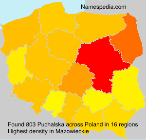 Surname Puchalska in Poland