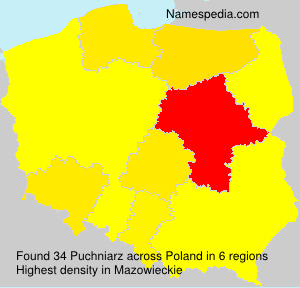 Surname Puchniarz in Poland Surname Puchniarz in Poland
