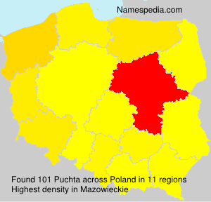 Surname Puchta in Poland Surname Puchta in Poland