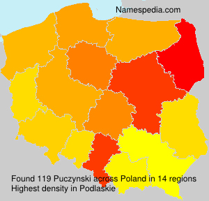 Surname Puczynski in Poland Surname Puczynski in Poland